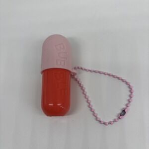 Bubble Tell All BERRY Lip Balm Silicone Cap‎ Keychain NEW